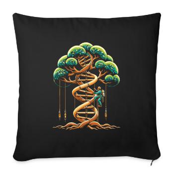 Arborist Tree Climber Arborist Roots - Sofa pillowcase 17,3'' x 17,3'' (45 x 45 cm) - black - Front