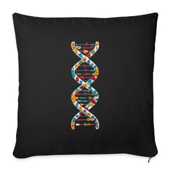 Bouldern Bouldering C’est dans mon ADN - Housse de coussin décorative 45 x 45 cm - noir - Devant