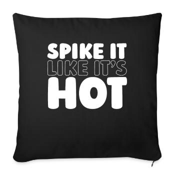 Volleyball Volleyballer - Sofa pillowcase 17,3'' x 17,3'' (45 x 45 cm) - black - Front
