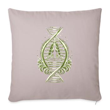 Yoga Its In My Dna - Sofa pillowcase 17,3'' x 17,3'' (45 x 45 cm) - light taupe - Front