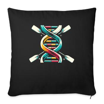 Rowing Rower Its In My DNA - Sofa pillowcase 17,3'' x 17,3'' (45 x 45 cm) - black - Front