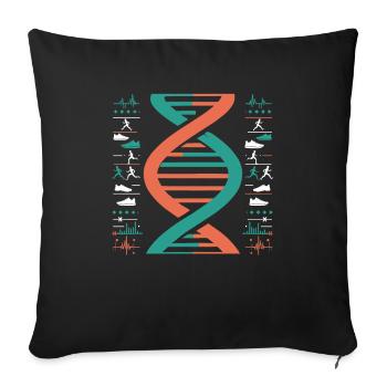 Xc Runner Cross Country Running Its In My DNA - Sofa pillowcase 17,3'' x 17,3'' (45 x 45 cm) - black - Front