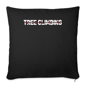 Baumpfleger Baumkletterer Arborist Ekg Heartbeat - Sofakissenbezug 45 x 45 cm - Schwarz - Vorne