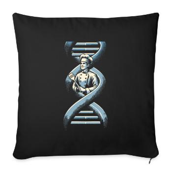 Chef Cooking Its In My DNA - Sofa pillowcase 17,3'' x 17,3'' (45 x 45 cm) - black - Front