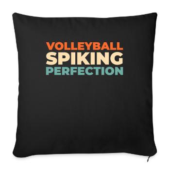 Volley-ball Volley-ball - Housse de coussin décorative 45 x 45 cm - noir - Devant