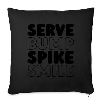 Volley-ball Volley-ball - Housse de coussin décorative 45 x 45 cm - noir - Devant