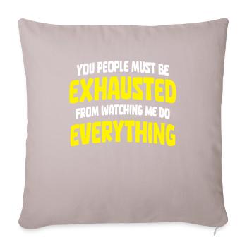 Black humor - Sofa pillowcase 17,3'' x 17,3'' (45 x 45 cm) - light taupe - Front