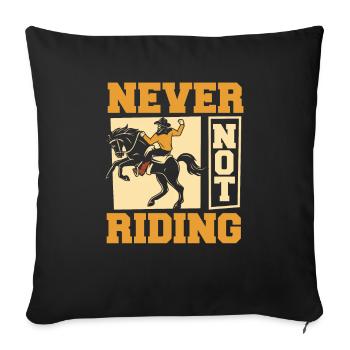 Rodeo Cowboy - Sofakissenbezug 45 x 45 cm - Schwarz - Vorne