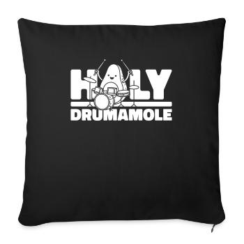 Tambours Batteurs Batteurs - Housse de coussin décorative 45 x 45 cm - noir - Devant