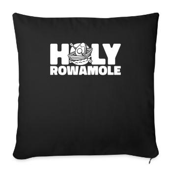 Rowing Avocado Holy Rowamole - Sofa pillowcase 17,3'' x 17,3'' (45 x 45 cm) - black - Front
