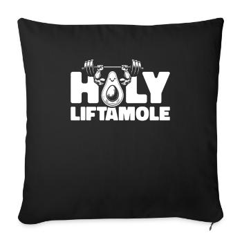 Powerlifting Powerlifter Avocat Holy Liftamole - Housse de coussin décorative 45 x 45 cm - noir - Devant