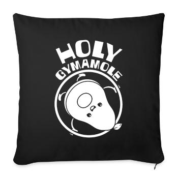 Rsg Gymnastics Gymnastics Avocado Holy Gymamole - Sofa pillowcase 17,3'' x 17,3'' (45 x 45 cm) - black - Front