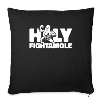 Karaté Avocat Holy Fightamole - Housse de coussin décorative 45 x 45 cm - noir - Devant