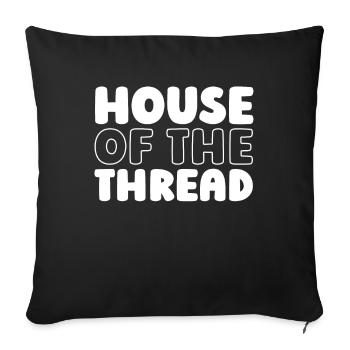 Sewing Sewing Machine - Sofa pillowcase 17,3'' x 17,3'' (45 x 45 cm) - black - Front