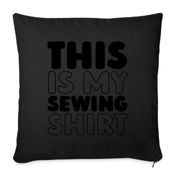 Sewing Sewing Machine - Sofa pillowcase 17,3'' x 17,3'' (45 x 45 cm) - black - Front