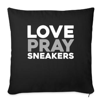 Baskets Christian - Housse de coussin décorative 45 x 45 cm - noir - Devant