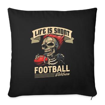 American Football - Sofakissenbezug 45 x 45 cm - Schwarz - Vorne