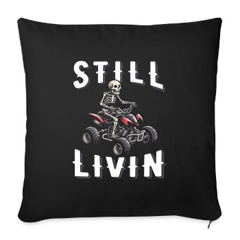 Quad Bike - Sofa pillowcase 17,3'' x 17,3'' (45 x 45 cm) - black - Front