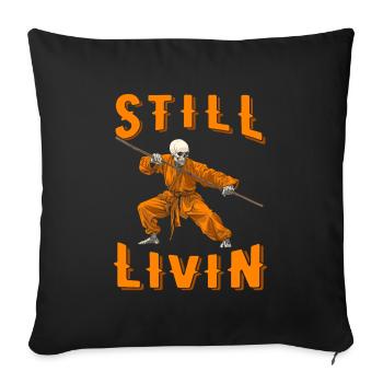 Kung Fu - Sofa pillowcase 17,3'' x 17,3'' (45 x 45 cm) - black - Front