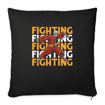 Kung Fu - Sofa pillowcase 17,3'' x 17,3'' (45 x 45 cm) - black - Front