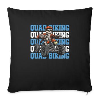 Quad Bike - Sofa pillowcase 17,3'' x 17,3'' (45 x 45 cm) - black - Front