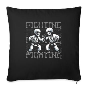 Judoka - Housse de coussin décorative 45 x 45 cm - noir - Devant