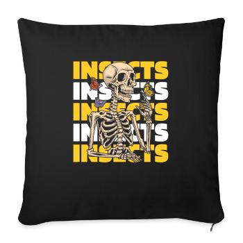 Entomology Entomologist Insect - Sofa pillowcase 17,3'' x 17,3'' (45 x 45 cm) - black - Front