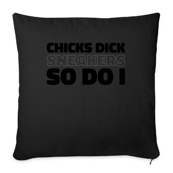 Sneakers - Sofakissenbezug 45 x 45 cm - Schwarz - Vorne