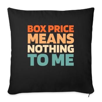 Sneakers - Sofa pillowcase 17,3'' x 17,3'' (45 x 45 cm) - black - Front