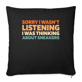 Sneakers - Sofakissenbezug 45 x 45 cm - Schwarz - Vorne