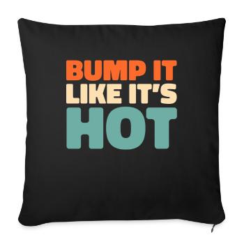 Volleyball Volleyballer - Sofa pillowcase 17,3'' x 17,3'' (45 x 45 cm) - black - Front