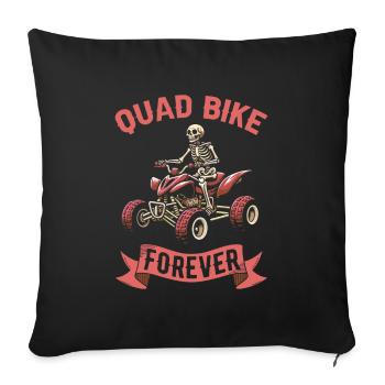 Quad Bike Skeleton - Housse de coussin décorative 45 x 45 cm - noir - Devant
