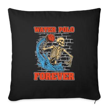 Water-polo Water-polo Skeleton - Housse de coussin décorative 45 x 45 cm - noir - Devant