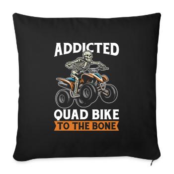 Quad Bike Skelett - Sofakissenbezug 45 x 45 cm - Schwarz - Vorne
