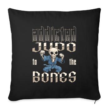 Judoka - Housse de coussin décorative 45 x 45 cm - noir - Devant
