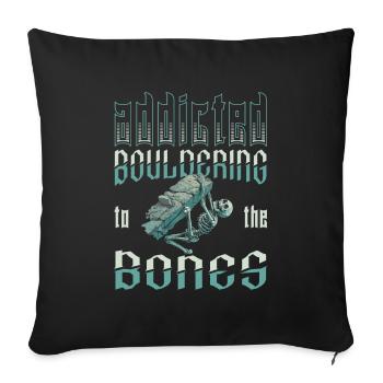 Bloc de bloc - Housse de coussin décorative 45 x 45 cm - noir - Devant