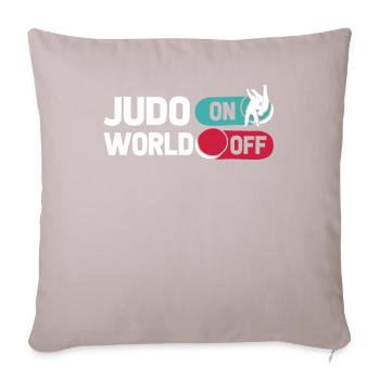 Judoka Judo On World Off - Sofa pillowcase 17,3'' x 17,3'' (45 x 45 cm) - light taupe - Front