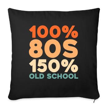 Trisomie T21 du syndrome de Down - Housse de coussin décorative 45 x 45 cm - noir - Devant