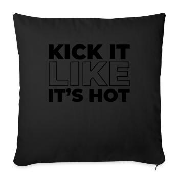 Sneakers - Sofa pillowcase 17,3'' x 17,3'' (45 x 45 cm) - black - Front