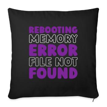 Alzheimer Funny Alzheimers Awareness - Sofa pillowcase 17,3'' x 17,3'' (45 x 45 cm) - black - Front