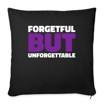 Alzheimer Funny Alzheimers Awareness - Sofa pillowcase 17,3'' x 17,3'' (45 x 45 cm) - black - Front