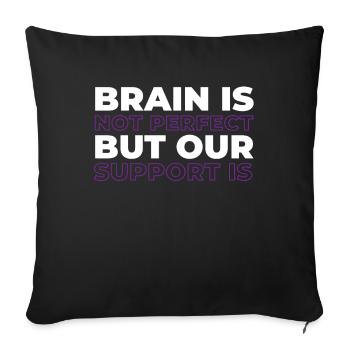 Alzheimer Funny Alzheimers Awareness - Sofa pillowcase 17,3'' x 17,3'' (45 x 45 cm) - black - Front