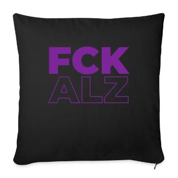 Alzheimer's - Sofa pillowcase 17,3'' x 17,3'' (45 x 45 cm) - black - Front