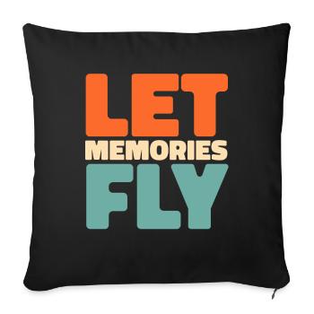 Alzheimer's Butterfly Alzheimer's - Sofa pillowcase 17,3'' x 17,3'' (45 x 45 cm) - black - Front