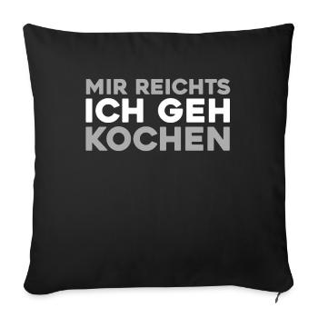 Barber Barbershop - Sofa pillowcase 17,3'' x 17,3'' (45 x 45 cm) - black - Front