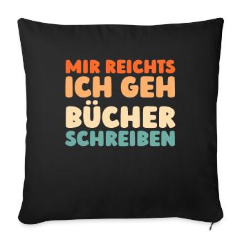 Writer Author - Sofa pillowcase 17,3'' x 17,3'' (45 x 45 cm) - black - Front