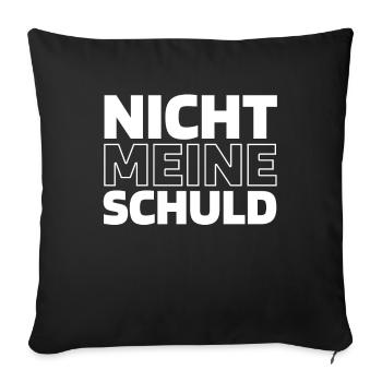 L’humour noir n’est pas de ma faute - Housse de coussin décorative 45 x 45 cm - noir - Devant