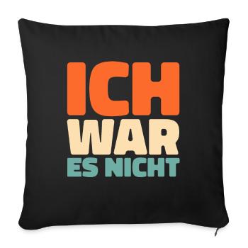 Black humor it wasn't me - Sofa pillowcase 17,3'' x 17,3'' (45 x 45 cm) - black - Front