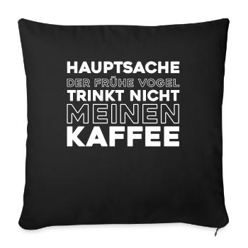 Black humor - Sofa pillowcase 17,3'' x 17,3'' (45 x 45 cm) - black - Front