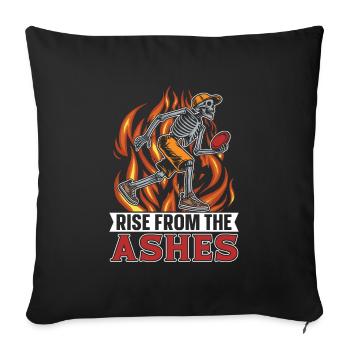 Frisbee Golf Disc Golf - Sofa pillowcase 17,3'' x 17,3'' (45 x 45 cm) - black - Front